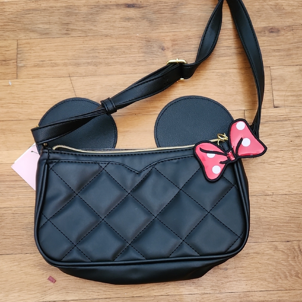 Dani By Danielle Nicole Disney Minnie Mouse Cross Body Bag Woth Mouse Ears NWT